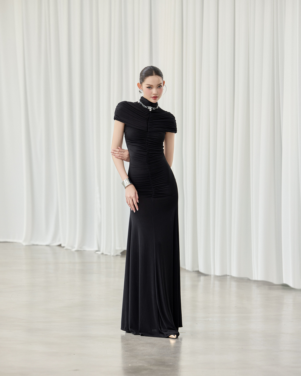 Hetsa Dress - VE209 - BLACK