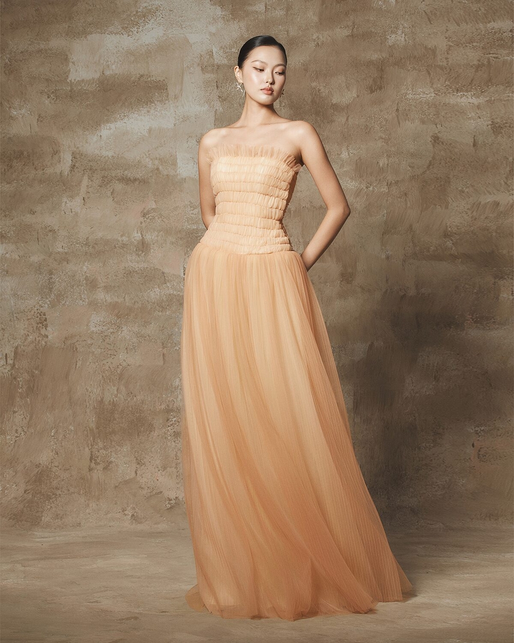 SONA DRESS - PEACH
