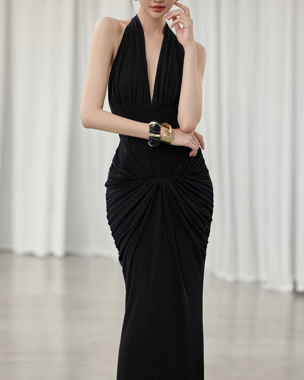Sofia Dress - VE208 - BLACK