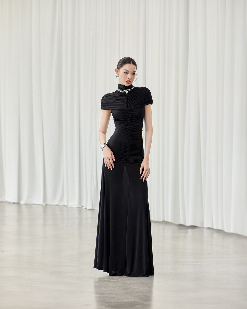 Hetsa Dress - VE209 - BLACK