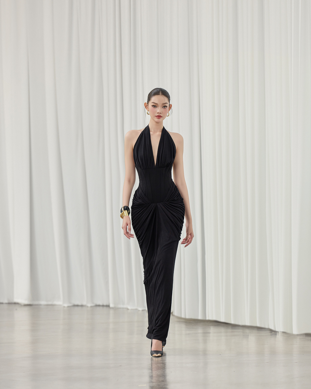 Sofia Dress - VE208 - BLACK