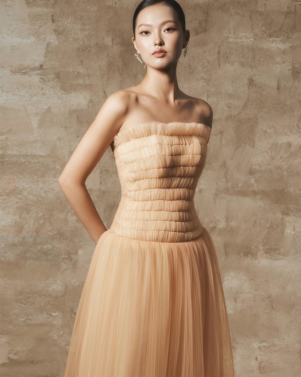 SONA DRESS - PEACH