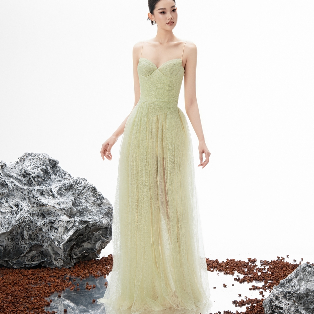 Mozza Dress - ET221 - Avocado Cream
