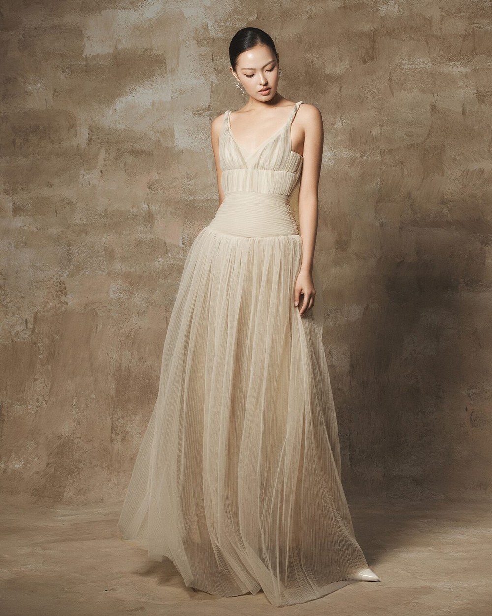 ONNIE DRESS - CLOUDS WHITE