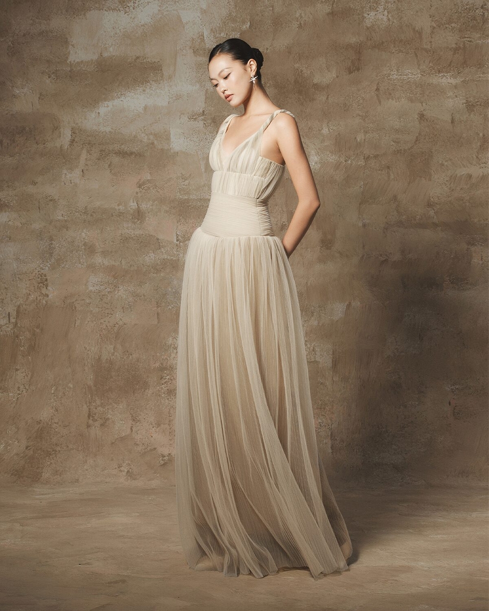 ONNIE DRESS - CLOUDS WHITE