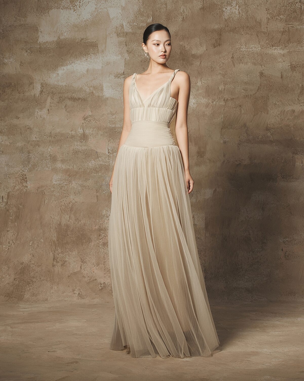 ONNIE DRESS - CLOUDS WHITE