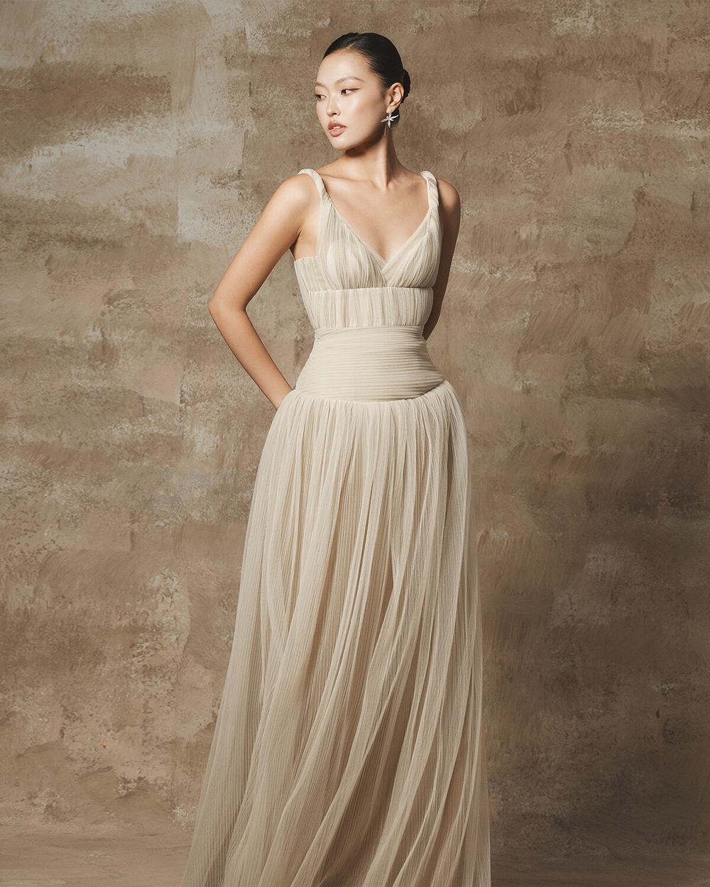 ONNIE DRESS - CLOUDS WHITE