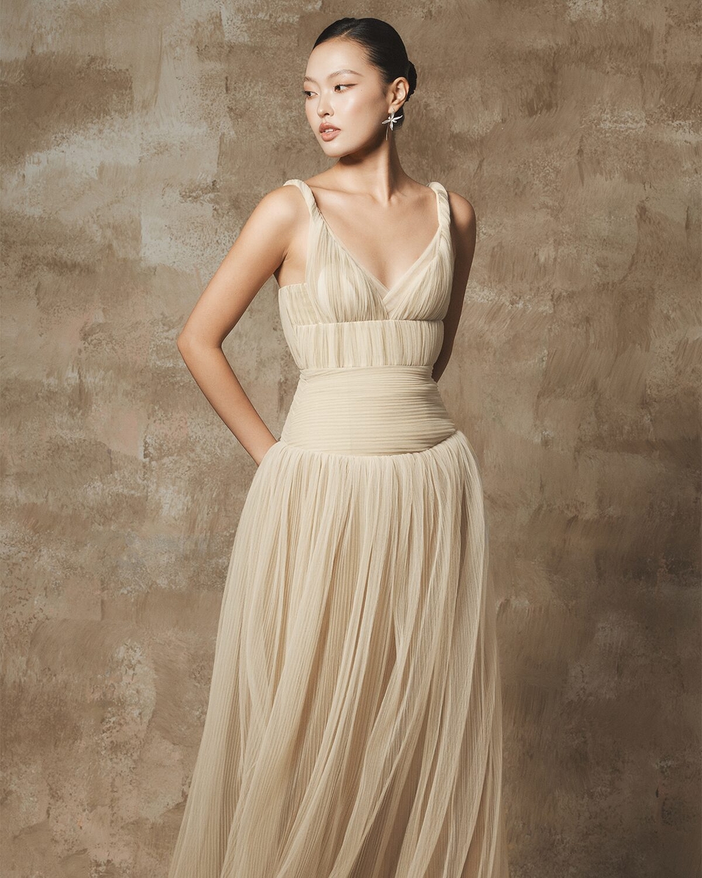 ONNIE DRESS - CLOUDS WHITE