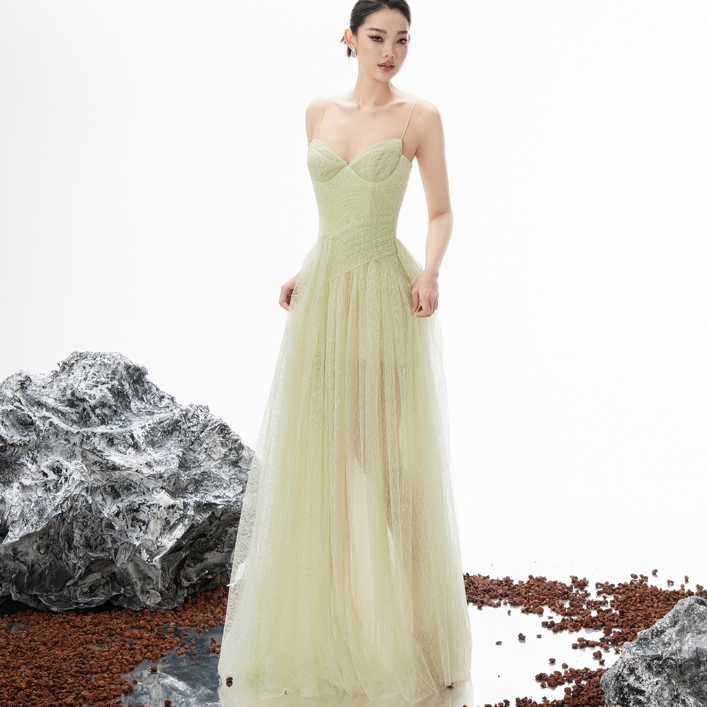 Mozza Dress - ET221 - Avocado Cream