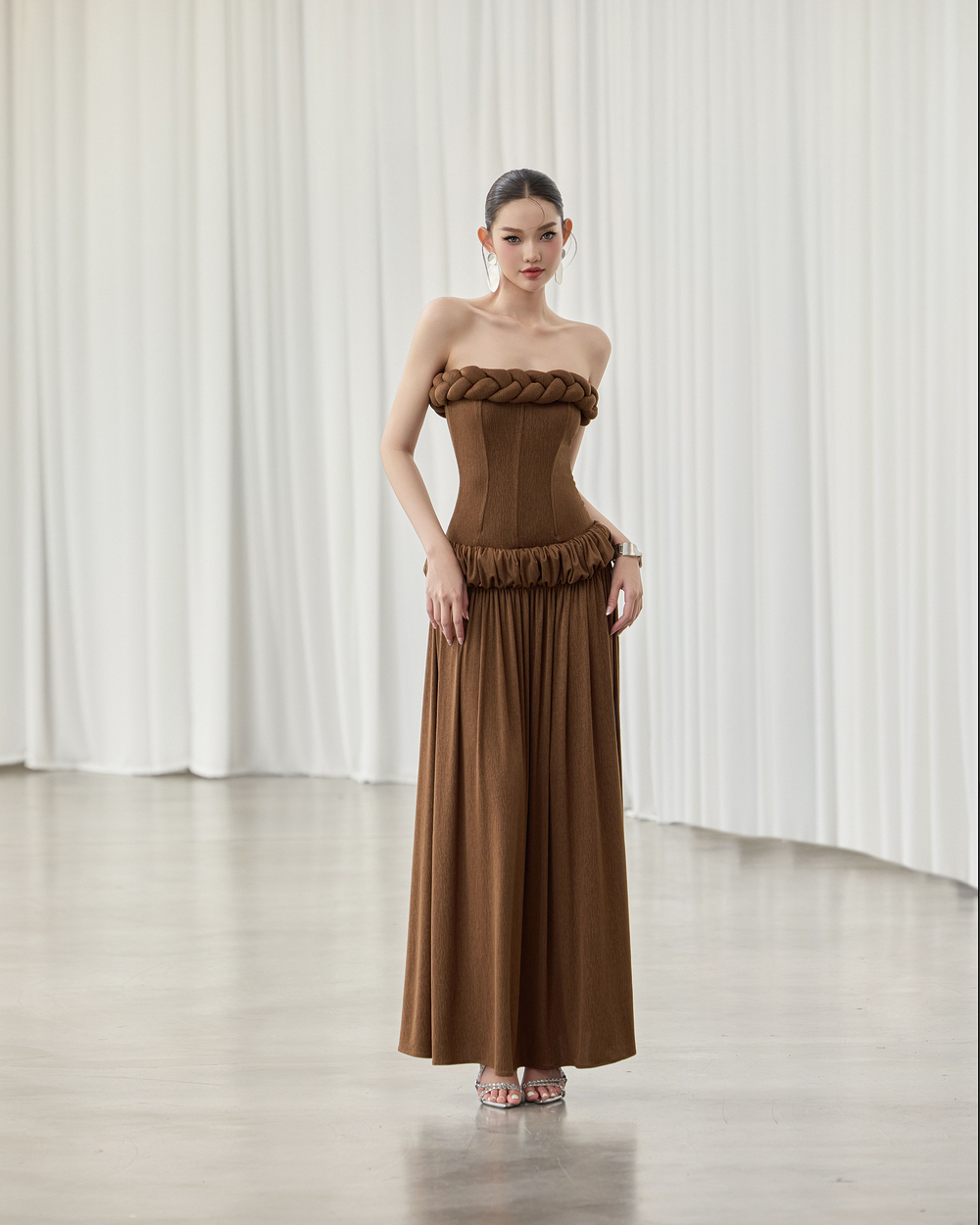 Gema Dress - VE213 - BROWN
