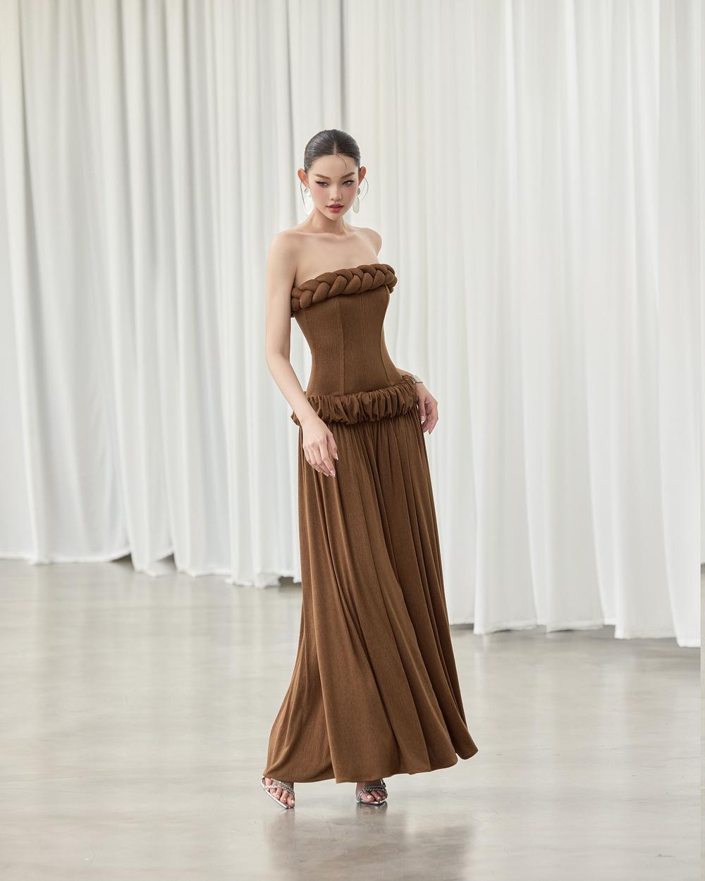 Gema Dress - VE213 - BROWN