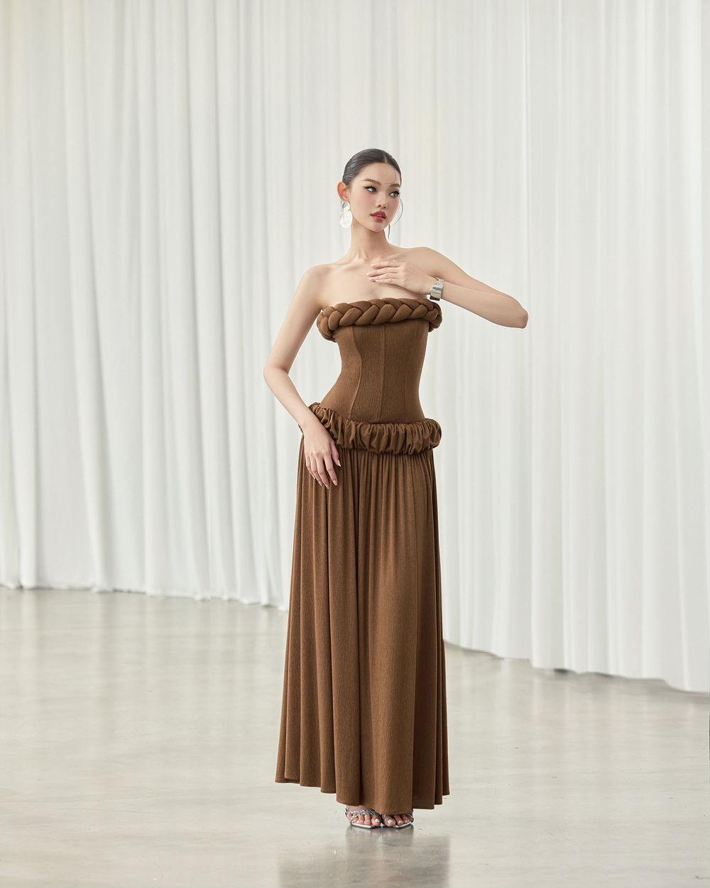 Gema Dress - VE213 - BROWN