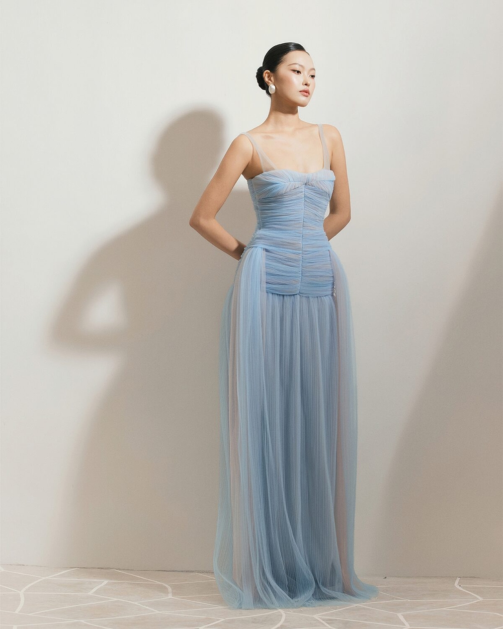 OCEA DRESS - BLUE-PINK OMBRE