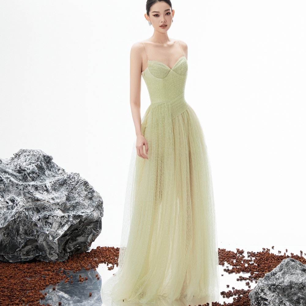 Mozza Dress - ET221 - Avocado Cream