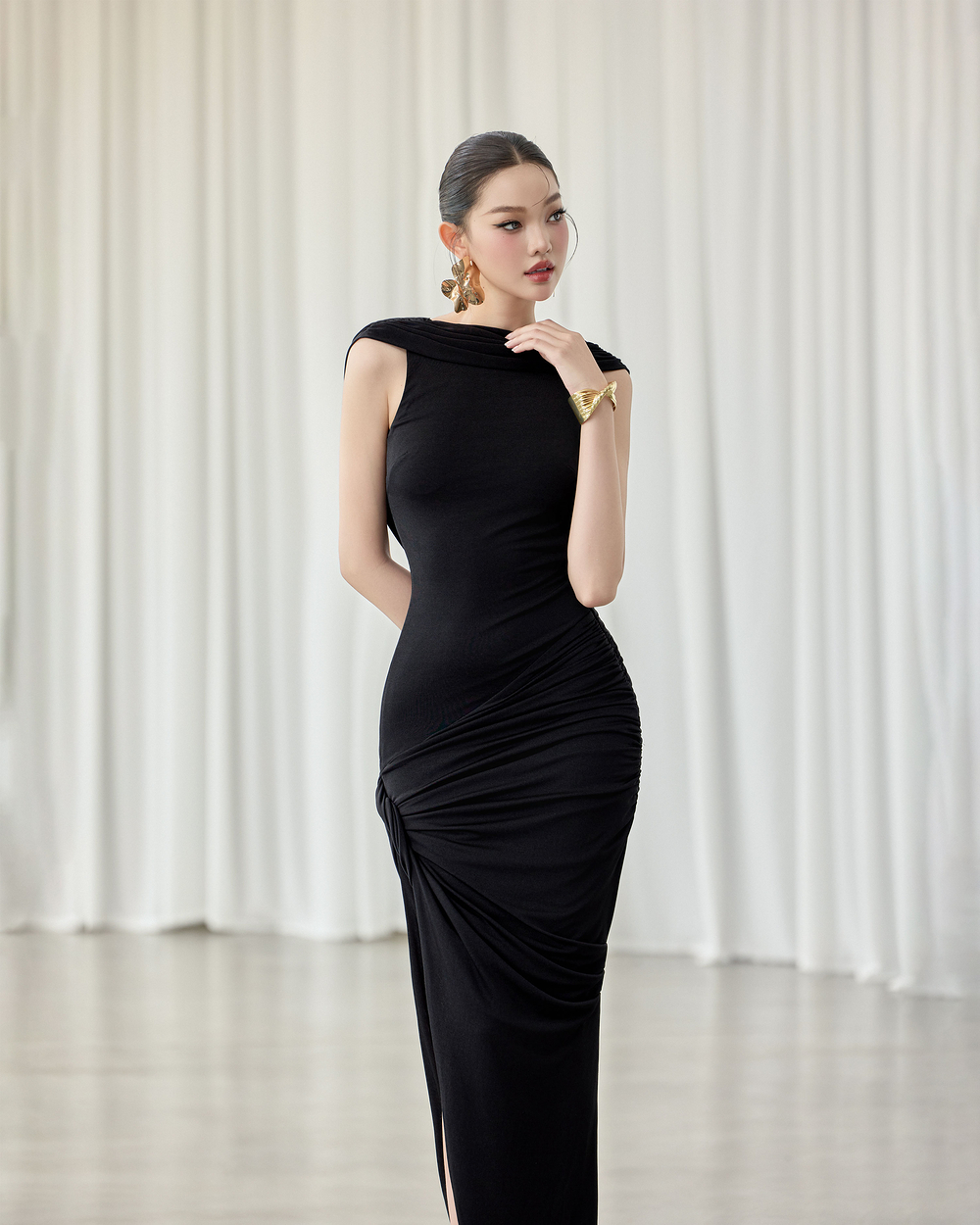 Lenox Dress - VE211 - BLACK