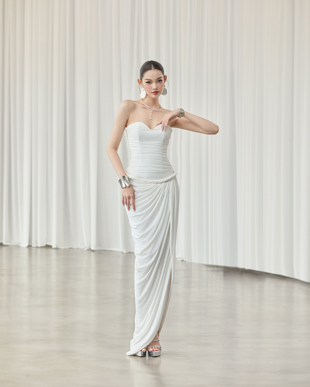 Samy Dress - VE210 - WHITE