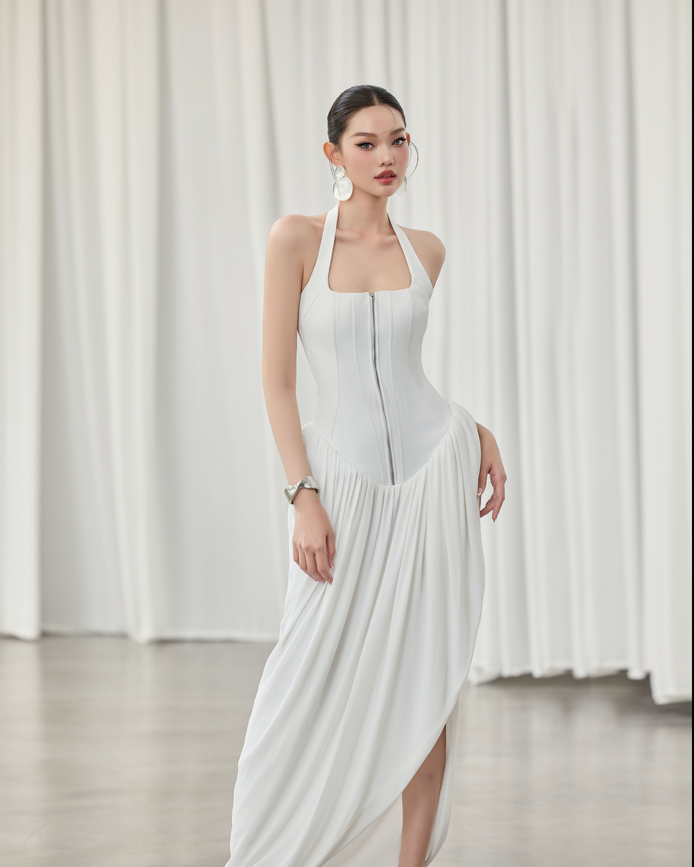 Mady Dress - VE212 - WHITE