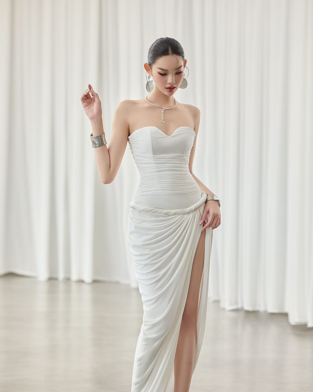 Samy Dress - VE210 - WHITE