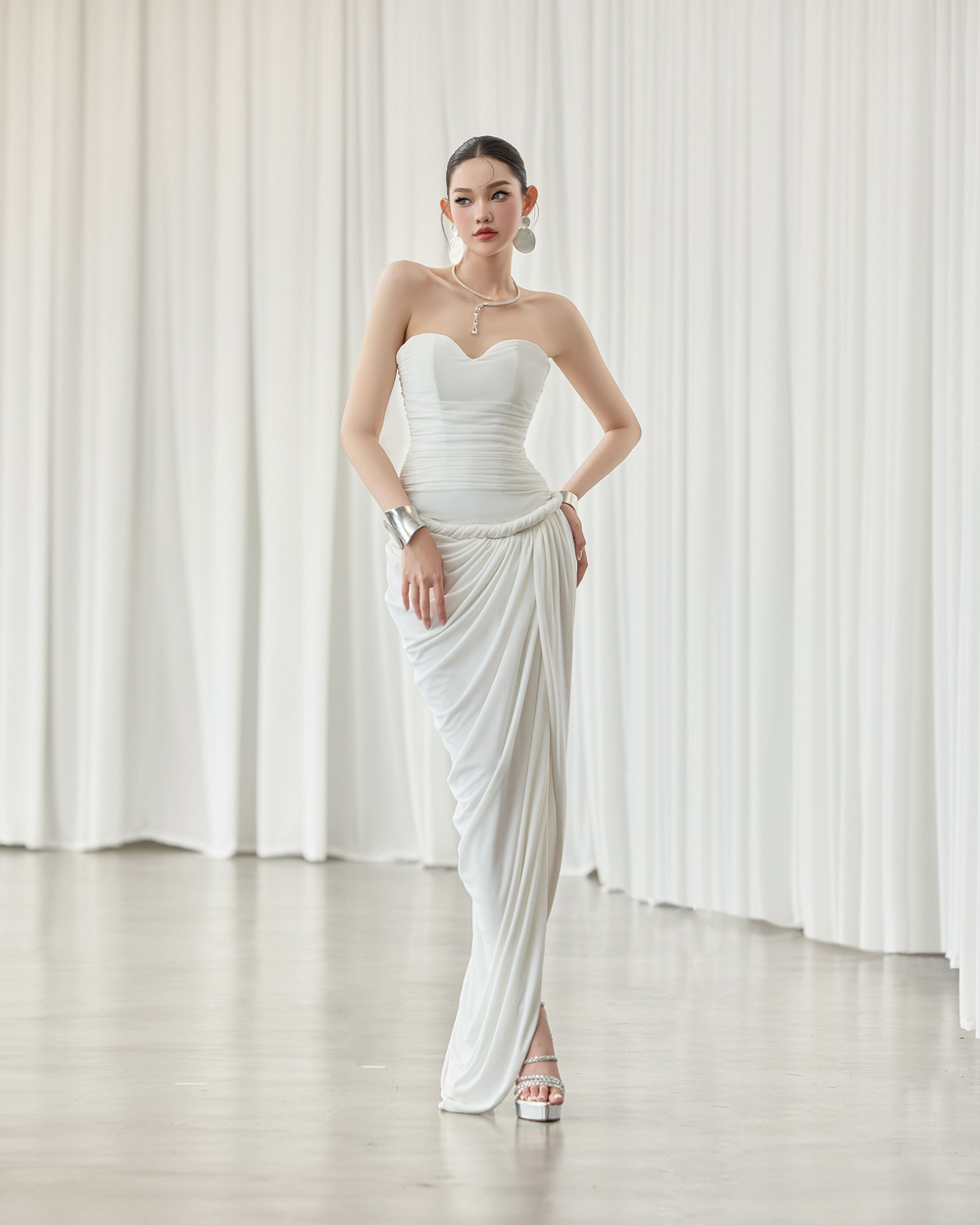 Samy Dress - VE210 - WHITE