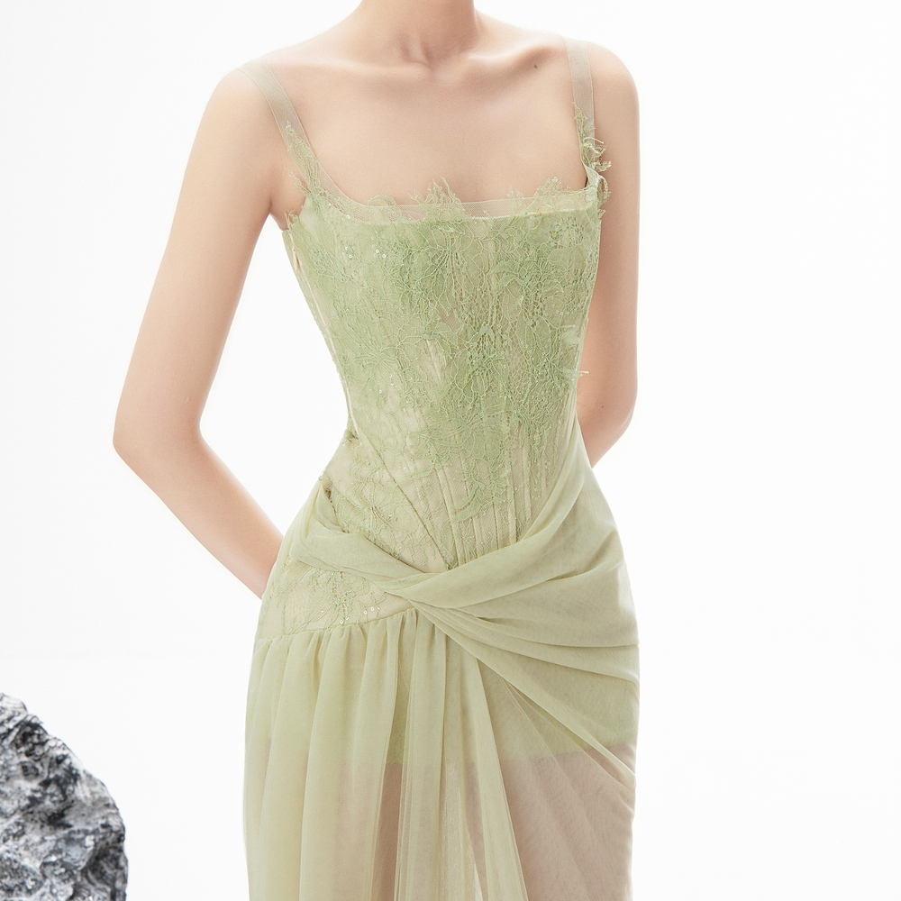 Nan Dress - ET222 - Celadon Green