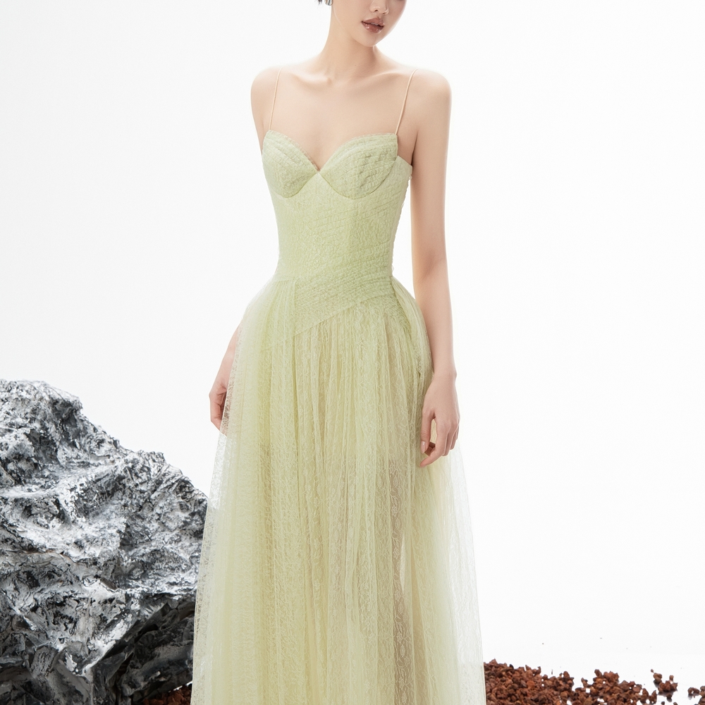 Mozza Dress - ET221 - Avocado Cream