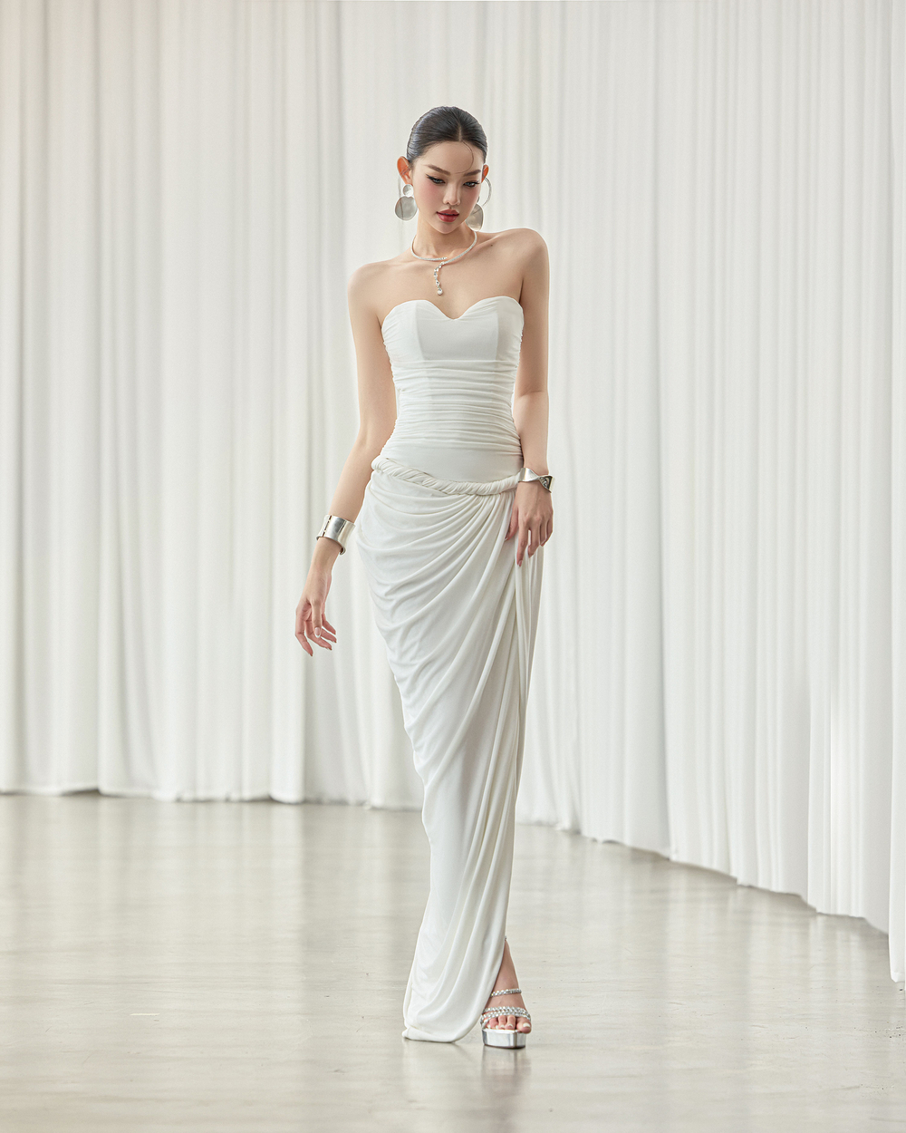 Samy Dress - VE210 - WHITE