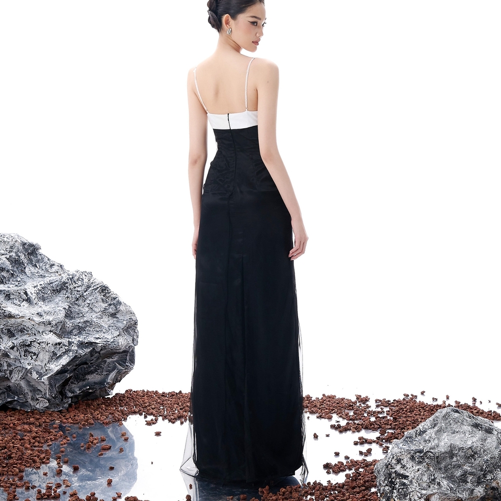 Deau Dress - ET220 - Black/White