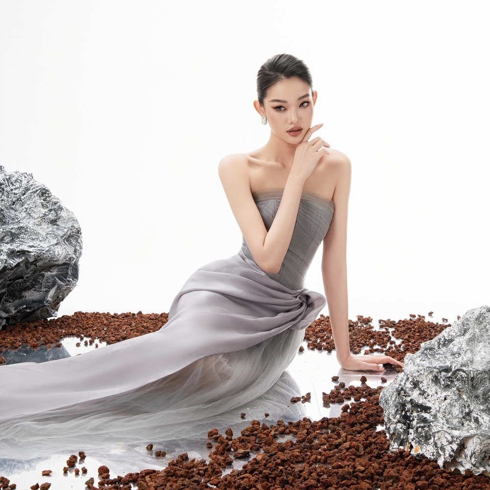 Esta Dress - ET219 - Blue/Gray Light