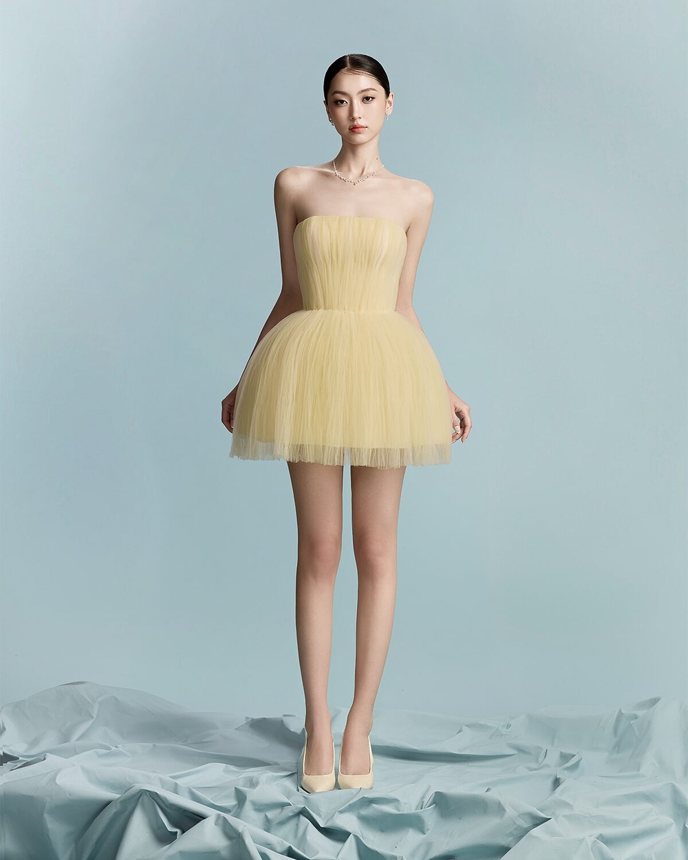MUSE DRESS - PALE YELLOW