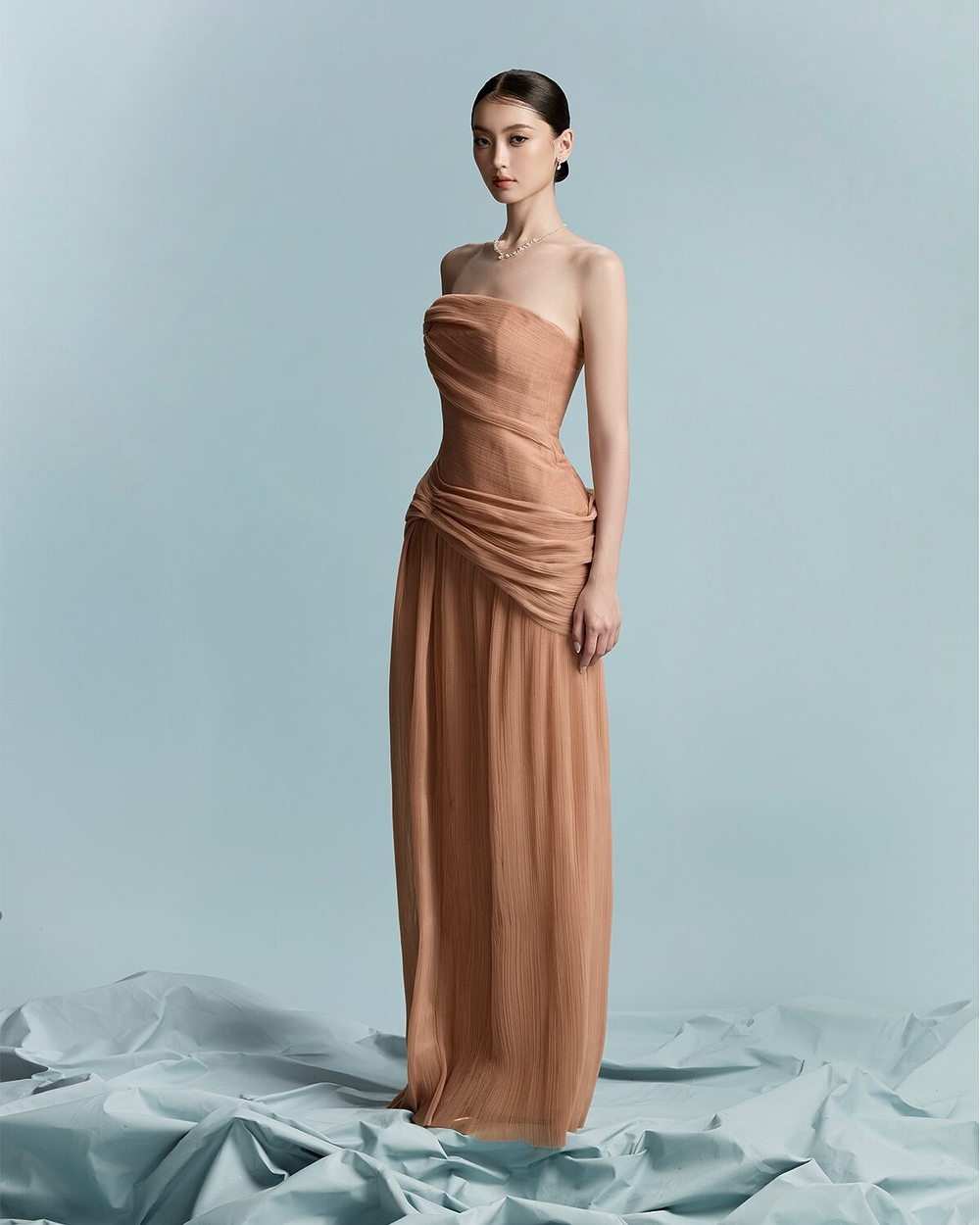 HAMO DRESS - COPPER BROWN