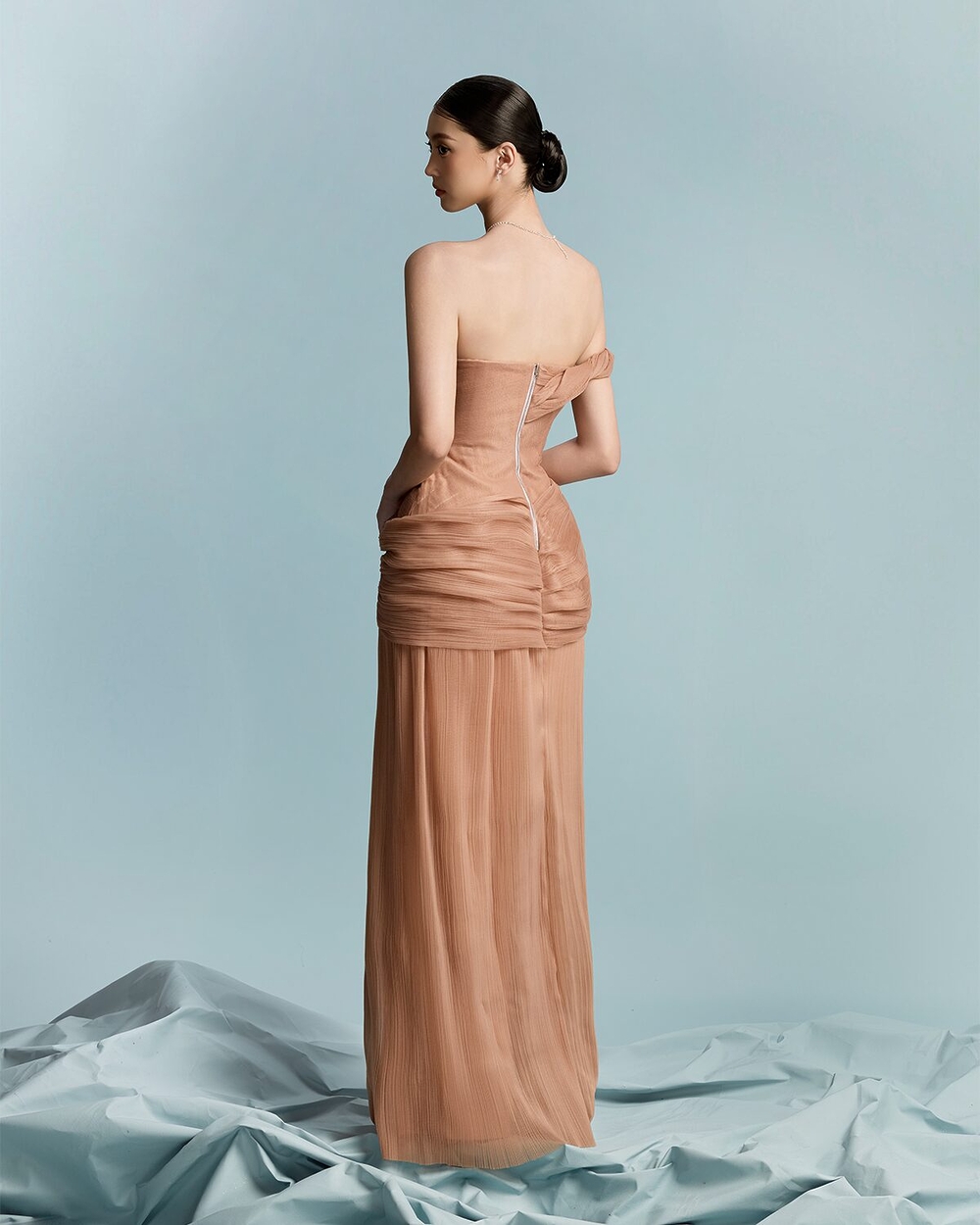 HAMO DRESS - COPPER BROWN