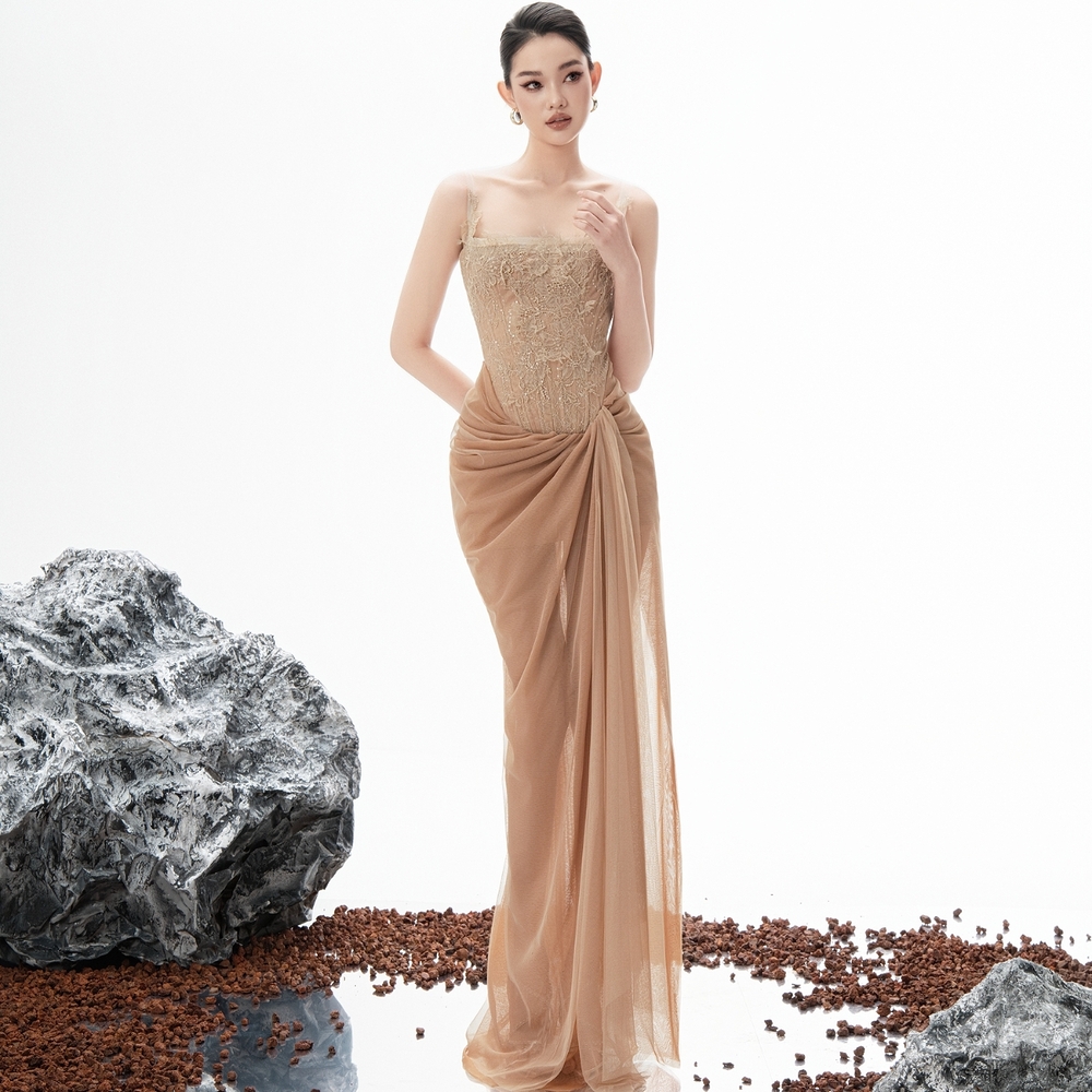 Cami Dress - ET215 - Apricot Beige