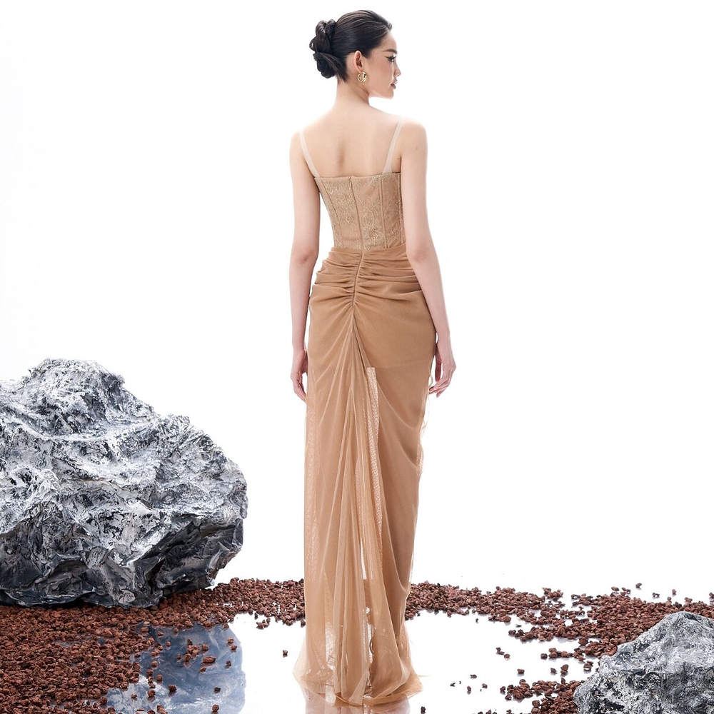 Cami Dress - ET215 - Apricot Beige
