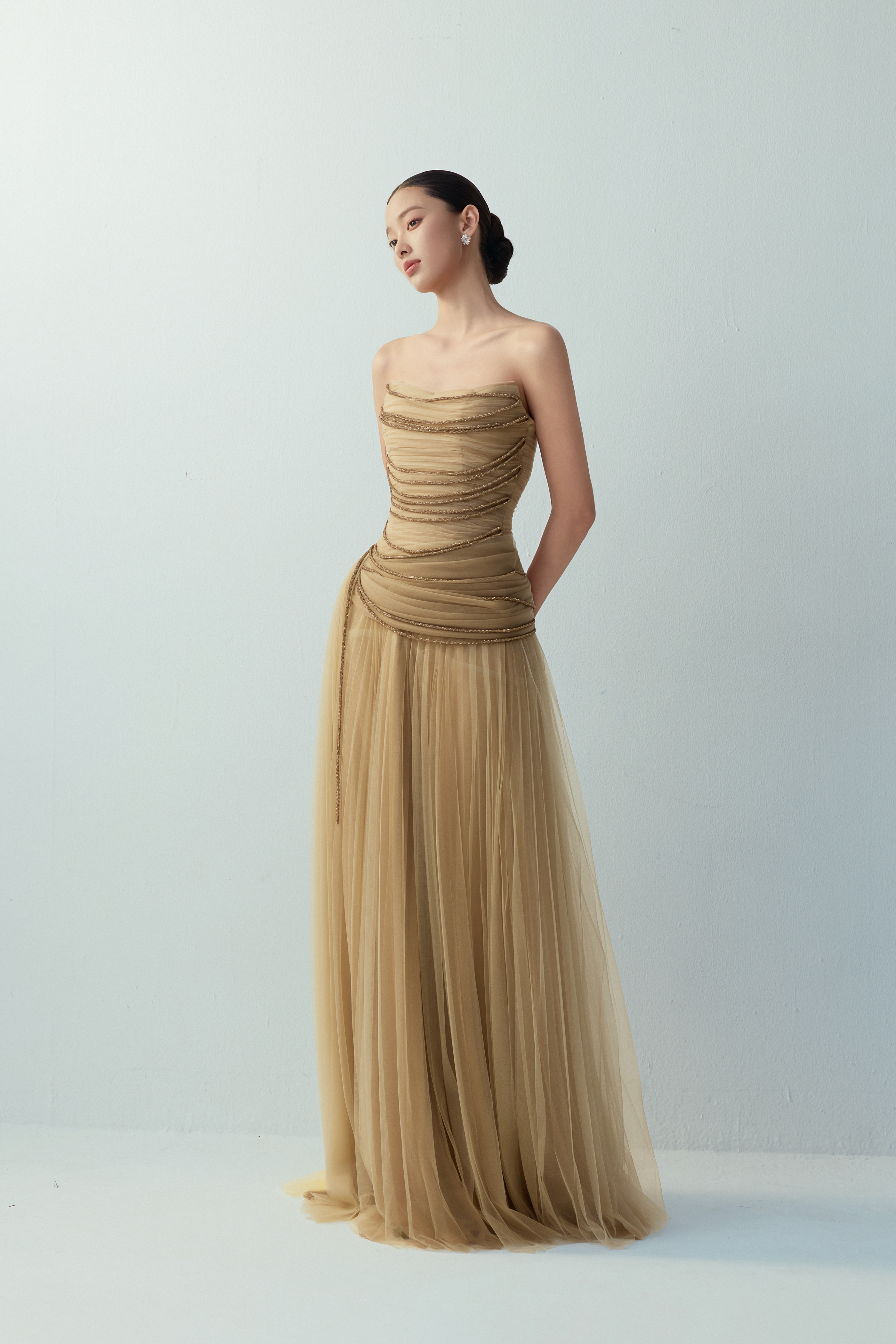 DARA DRESS - CINNAMON BROWN